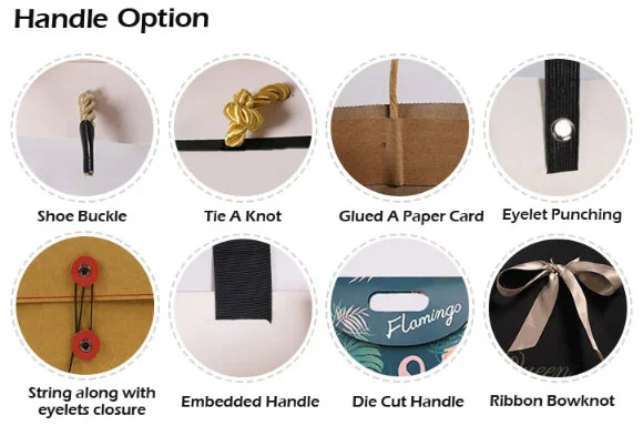 Printed Kraft Paper Bags With Handle Tote Bags Shopping Bags