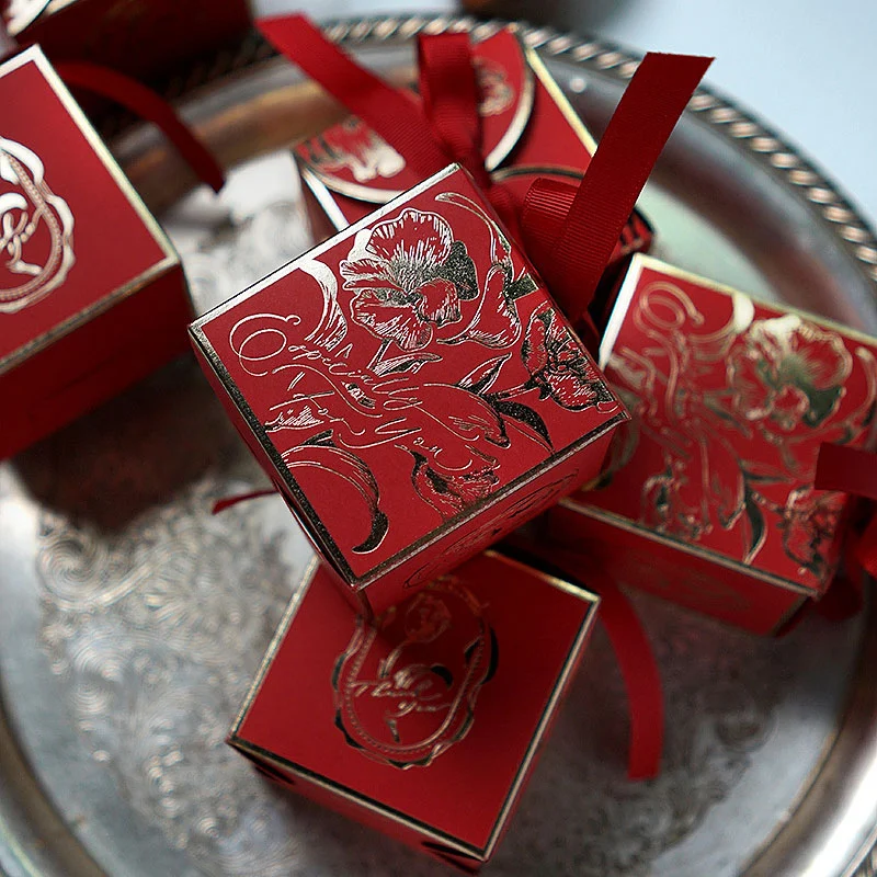 French Sugar Box Light Luxury Golden Candy Champagne Color Wedding Candy Box Wedding Accompanying Paper Gift Box French Sugar Box Light Luxury Golden Candy Champagne Color Wedding Candy Box Wedding Accompanying Paper Gift Box