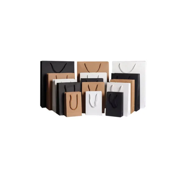 Sacs en papier kraft imprimés avec sacs fourre-tout